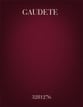 Gaudete SATB choral sheet music cover